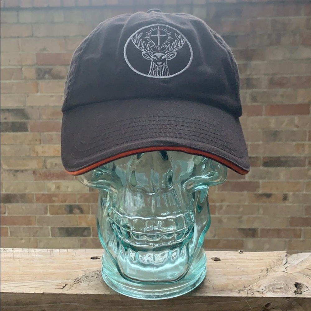 Vintage 90s Basic Black Jägermeister Baseball Cap